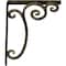 Ekena Millwork Avery Wrought Iron Bracket, (Single center brace), Antiqued Pale Gold 1 1/2"W x 10"D x 12"H BKTM01X10X12SAVAPG - alternate 3